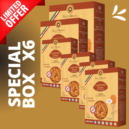 Box 6pz Pasta di Lenticchie Iperproteica