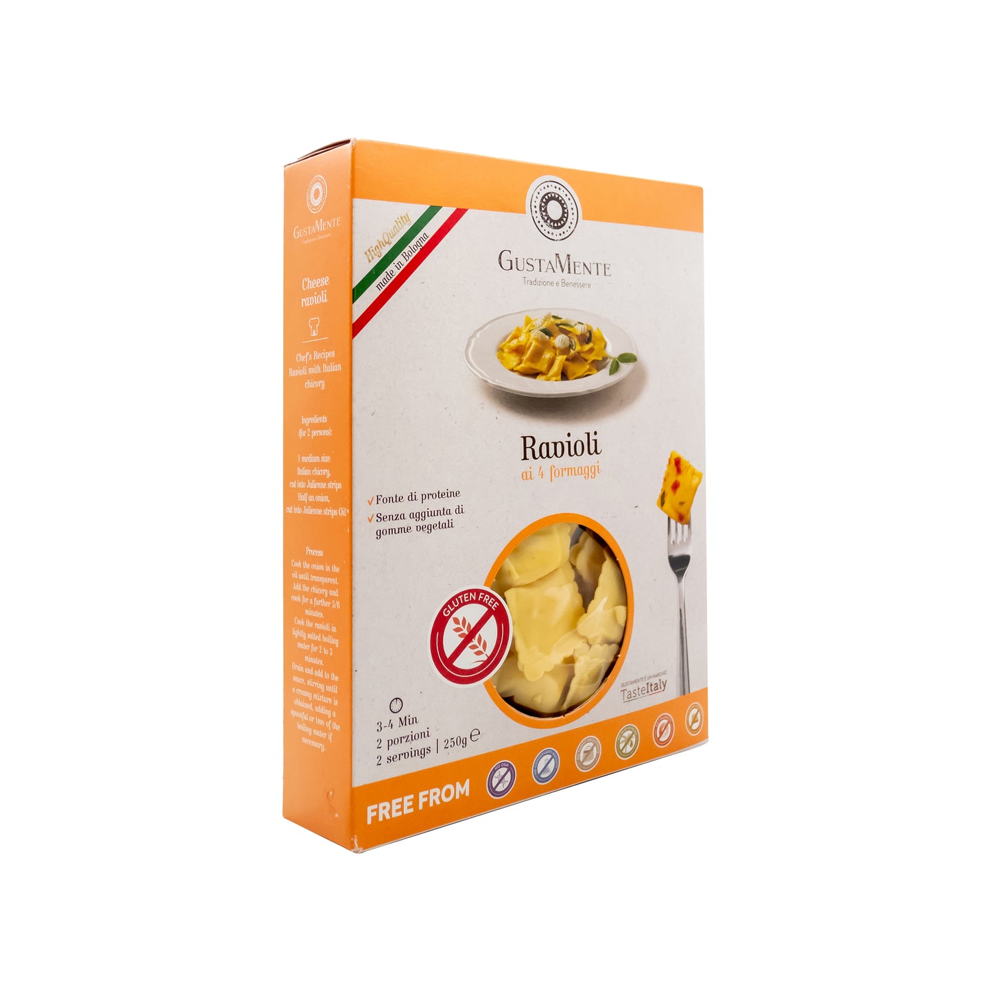 Ravioli 4 Formaggi Senza Glutine 250g