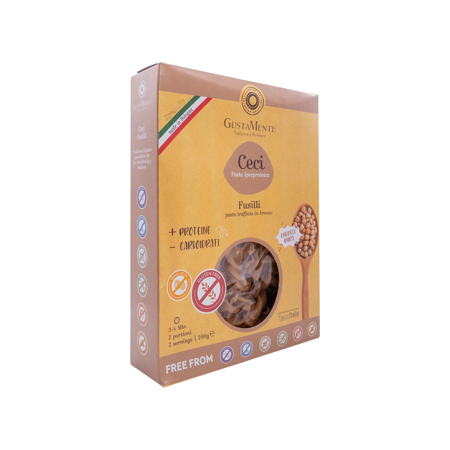 Fusilli Ceci Iperproteica Senza Glutine 200g