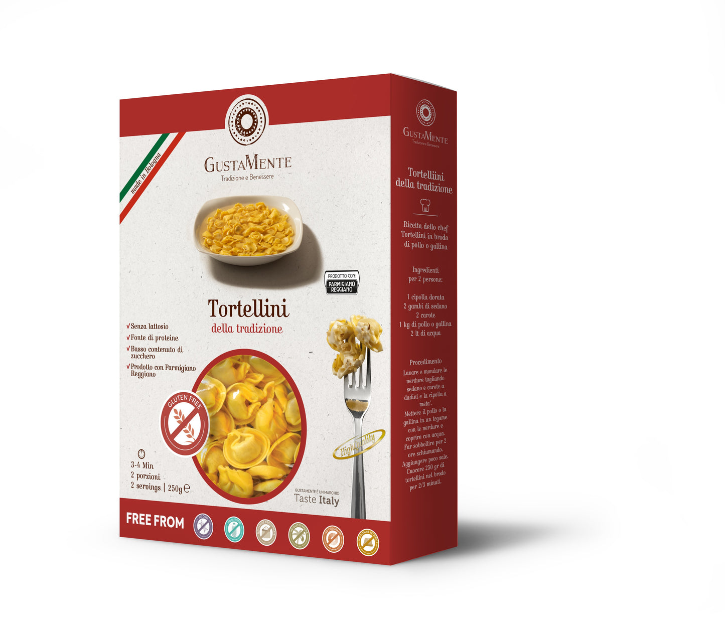 Tortellini prosciutto della tradizione Senza Glutine 250g