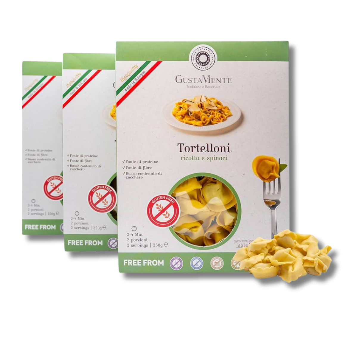 Tortelloni ricotta e spinaci Senza Glutine 250g